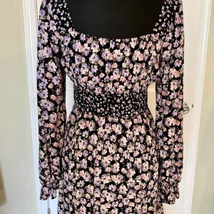 SO Floral Long Sleeve Dress - Size L
